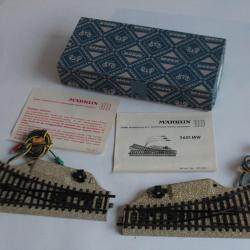MARKLIN HO 5117/3601 Paire d'aiguillages &eacute;lectromagn&eacute;tiques
