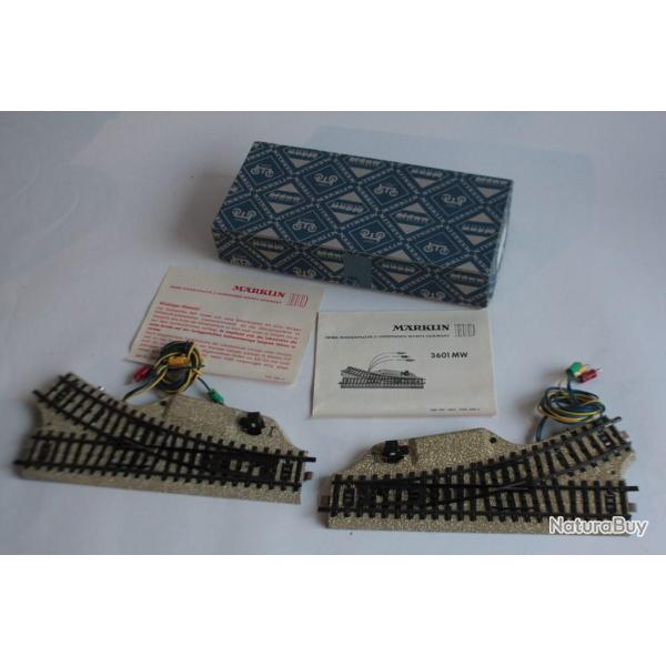 MARKLIN HO 5117/3601 Paire d'aiguillages �lectromagn�tiques