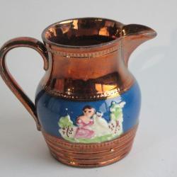 Pichet fa&iuml;ence Jersey XIXe si&egrave;cle