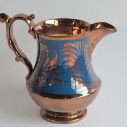 Pichet fa&iuml;ence Jersey XIXe si&egrave;cle