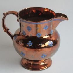 Pichet fa&iuml;ence Jersey XIXe si&egrave;cle