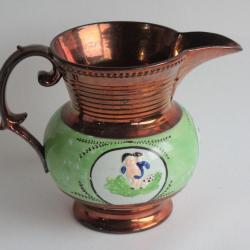 Pichet fa&iuml;ence Jersey XIXe si&egrave;cle