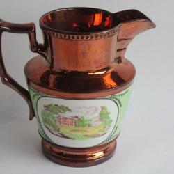 Pichet fa&iuml;ence Jersey XIXe si&egrave;cle