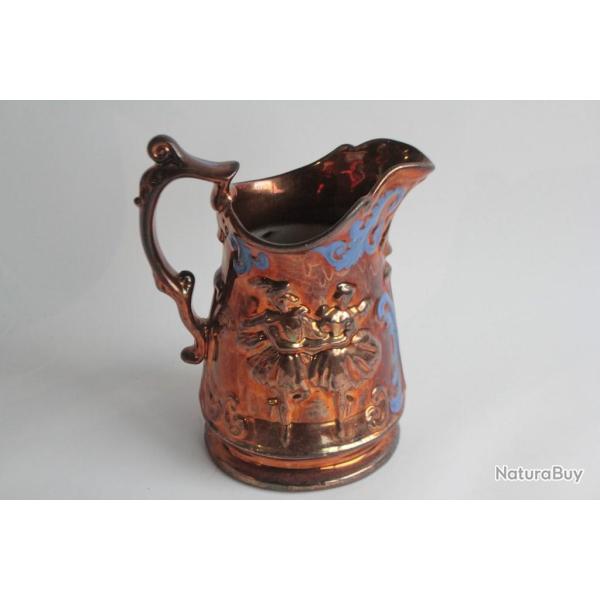 Pichet fa�ence Jersey Danseurs XIXe si�cle