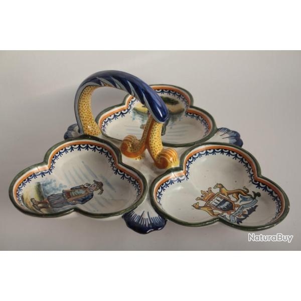 Plat mendiant fa�ence Henriot Quimper