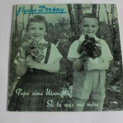 Vinyle 45T Elyane Dorsay Chante pour les mamans avec Claude Vasori