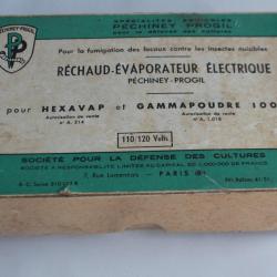 Réchaud Evaporateur Electrique Péchiney Progil