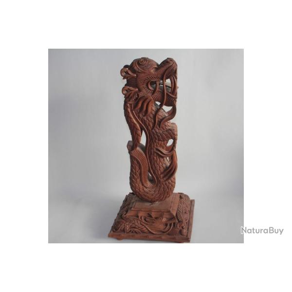 Ancien dragon bois sculpt� Asie