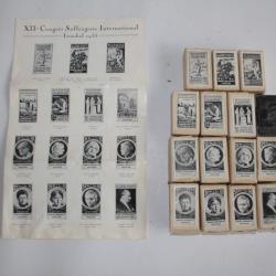 Timbres série 15 clichés Istanbul metal die stamp cliche 1935