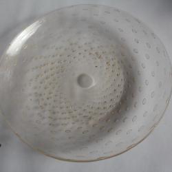 Murano Grand plat Archimède SEGUSO Bullicante Or