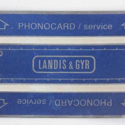 Télécarte de service Phonocard 3 Landis & Gyr 410K Suisse