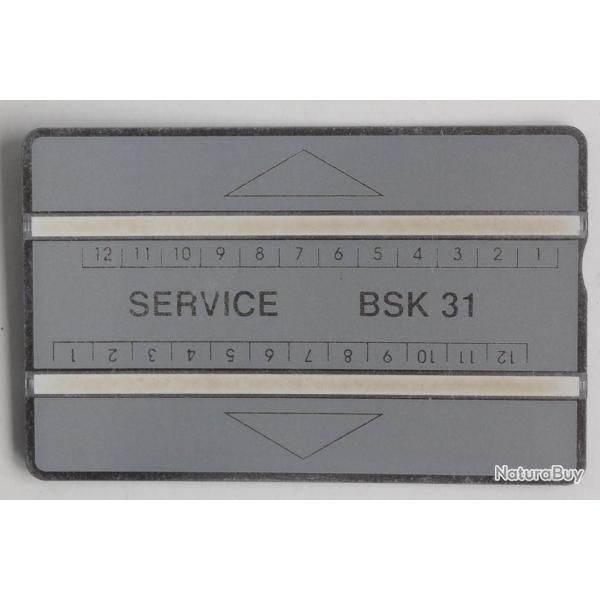 T�l�carte Suisse Landis & Gyr Service BSK 31