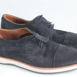 Hugo BOSS Chaussures homme daim bleu marine T44 Derbies
