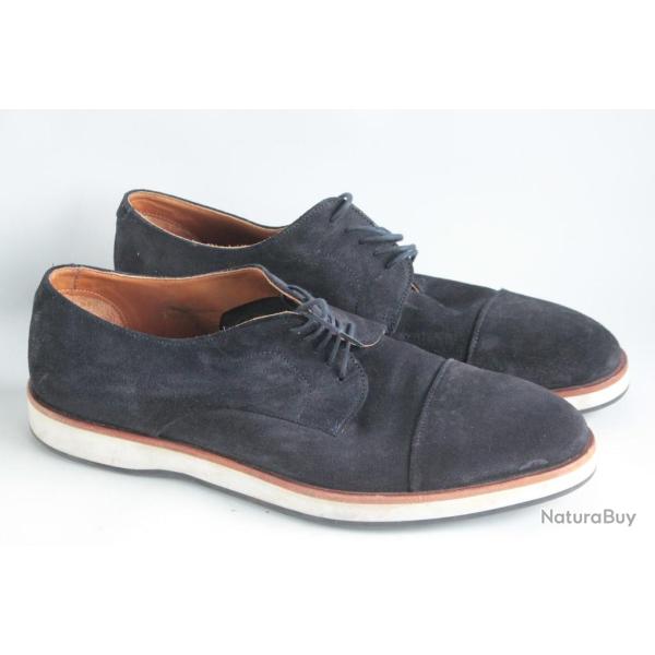 Hugo BOSS Chaussures homme daim bleu marine T44 Derbies
