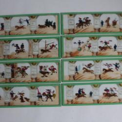 8 Plaques verre Lanterne magique Cirque