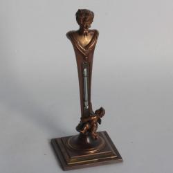 Thermomètre Buste Faune Satyre Ange bronze Napoléon III