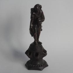 Pyrogène bois sculpté Personnage Art Populaire Forêt Noire