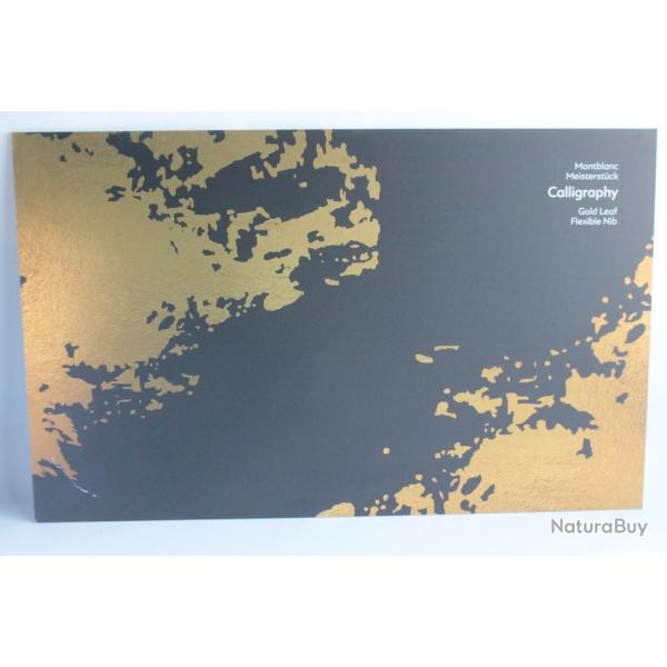 MONTBLANC Publicit� stylo Meisterst�ck Calligraphy gold leaf flexible nib