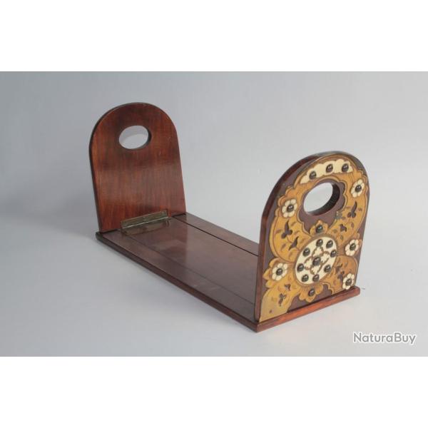 Serre-livres Napol�on III bois laiton