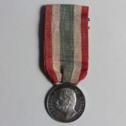 Médaille argent Unita d'Italia 1848-1870 Umberto I Italie