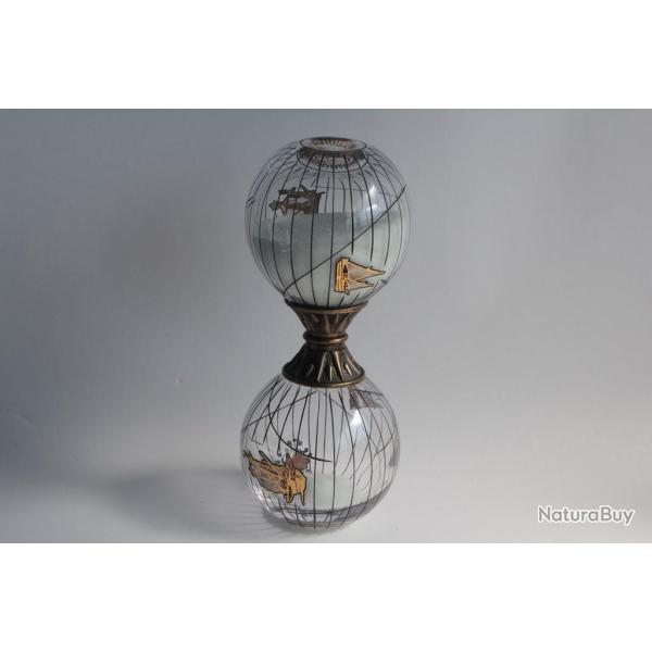 Sablier verre grav� Piri Reis Pasabah�e Magazalari Bateaux Turquie