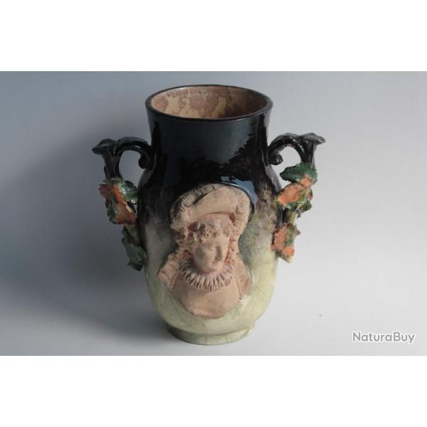 Vase barbotine Napol�on III