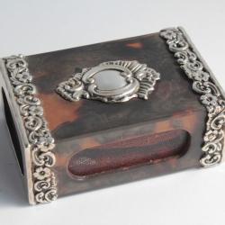 Étui boite d'allumettes argent anglais Henry Matthews