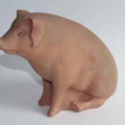 Tirelire à casser Cochon assis