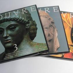 Lot Vinyle Video disque 33T Louvre n°1, 2, 3 + livrets 1989