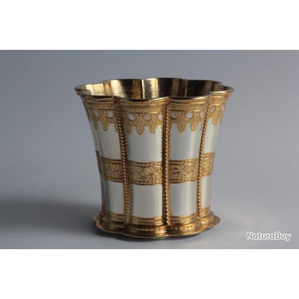 Vase argent vermeil A Michelsen Copenhagen Danemark