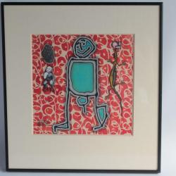 Emmanuel HERTH Slavosovské papierne Technique mixte 1990 Art moderne