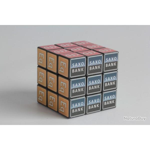 Rubik's Cube 3x3 publicitaire Saxo Bank banque
