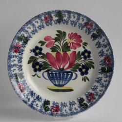 Ancienne assiette faïence St Clément