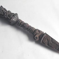 Ancien Phurba Kilaya Vajrakila bois Rituel bouddhiste N&eacute;pal