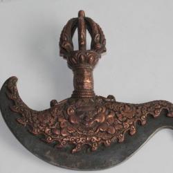 Couperet de rituel bouddhiste Kartika N&eacute;pal