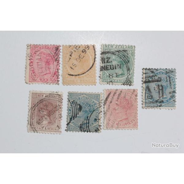 Timbres Nouvelle Z�lande Victoria s�rie 1882