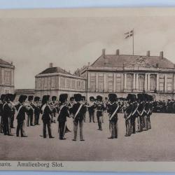 CPA Danemark Kobenhavn Amalienborg Slot Musiciens