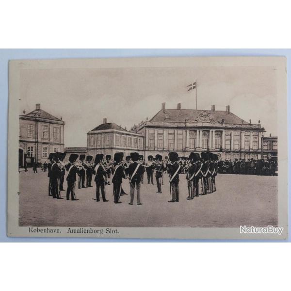 CPA Danemark Kobenhavn Amalienborg Slot Musiciens