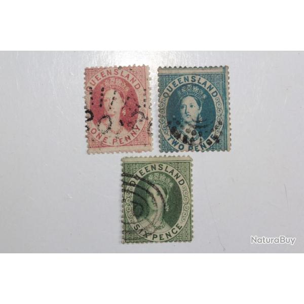Timbres Colonie anglaise Queensland Victoria s�rie 1860