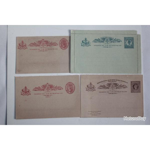 Lot entier postale colonie anglaise Australie Queensland 1890-1900