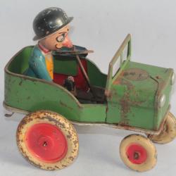 Jouet JRD Voiture mécanique Jeep Anatole Dubout