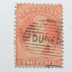 Timbre Colonie anglaise nouvelle Zelande Victoria two pence 1873