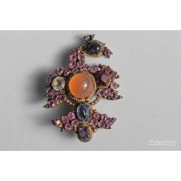 Ancienne broche argent Aigle Autriche Hongrie