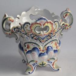 Bouquetière Faïence de Villerville Normandie Rouen