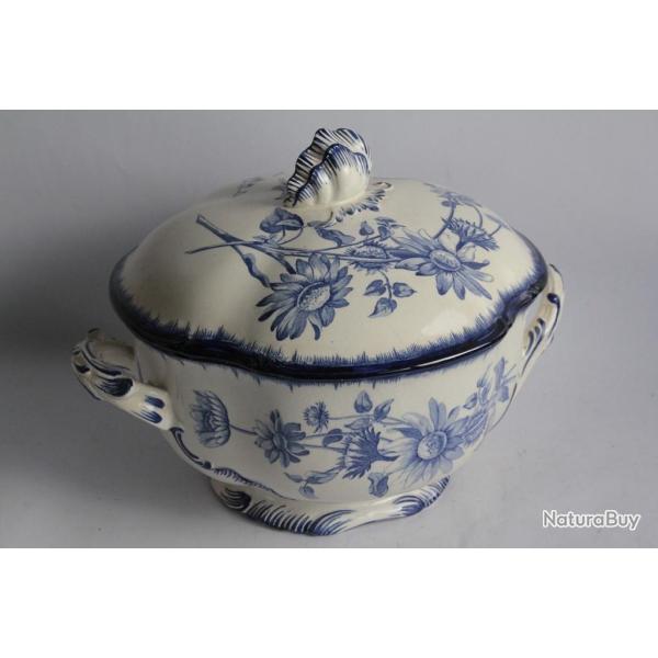 Soupi�re Terre de fer Service Tournesols Creil Montereau