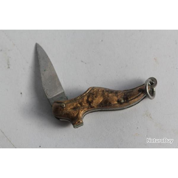 Ancien couteau miniature figuratif Soulier Chaussure