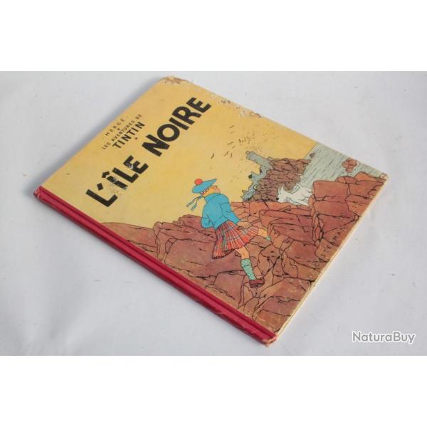 BD TINTIN L'�le noire B9 1954
