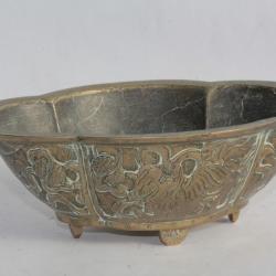 Ancien encensoir quadrilobe bronze Chine Xuande incense burner ??????