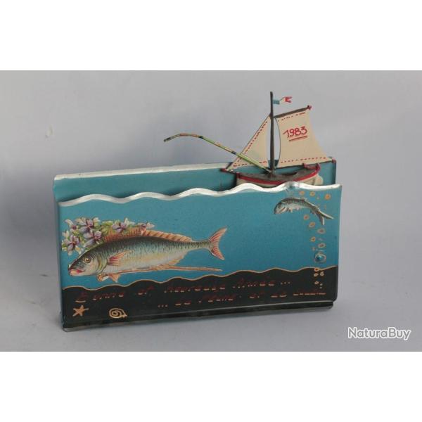 Automate Boite � musique J.P. HARTMANN 1983 Bateau p�che Poisson