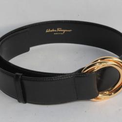 Ceinture SALVATORE FERRAGAMO cuir noir